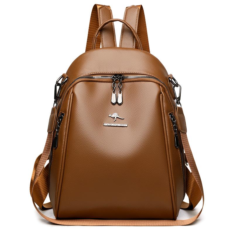 Women's Backpack PU Large Capacity Backpack Commuter Multi-function Shoulder Bag