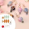 DIY Sewing Keychain Kit Bag Charm Making Party Favors Cute Keyring Colorful Air Balloon Pendant