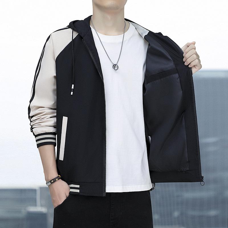 Trendy Baseball Jersey Outdoor Hooded Jacket Men's and Women's Autumn Tops Couple's Clothing Casual Sports Trendy Jacket