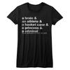 The Breakfast Club Brain Athlete Princess Women's Fitted T Shirt Classic Movie