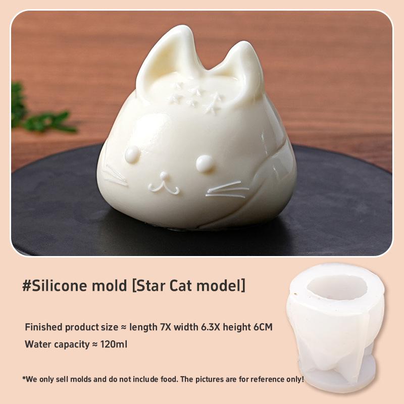 DIY Silicone Pudding Jelly Mold Food Grade Cartoon Mousse Maker Heat Resistant Non Stick Ice Cube Tray For Home Baking Kitchen