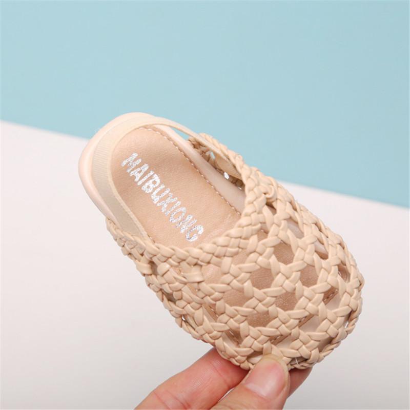 New Summer Infant Shoes Hollow Out Braid First Walkers Soft Sole Fashion Baby Girls Sandals EU 15-25