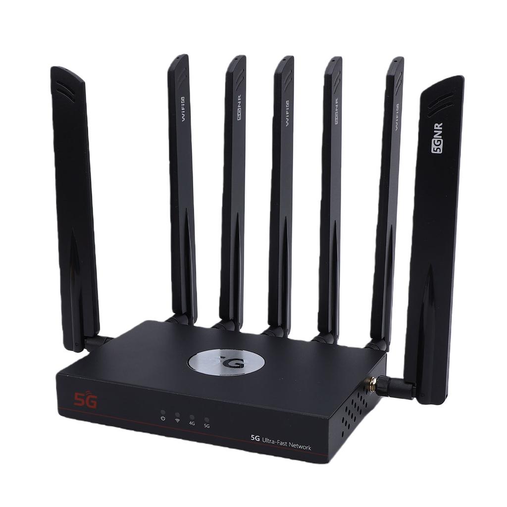 5G NR SA NSA AX3000 WiFi 6 CPE Router with Gigabit WAN LAN Ports Dual SIM IPQ5018 Chip Gigabit LAN Router EU Plug