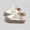 Fleece-lined and Thickened Cotton-padded High-top Sneakers Are Fashionable Versatile Casual and Warm