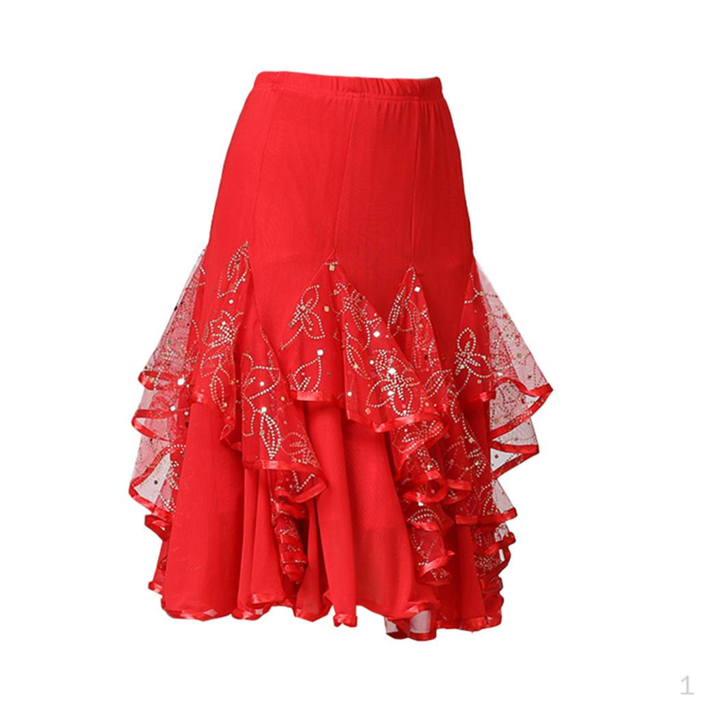 

° Платье для латинских бальных танцев с цветочными блестками