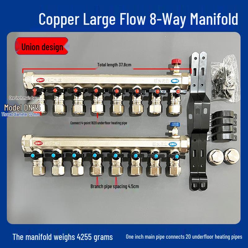Tie Muyun Copper Floor Heating Manifold