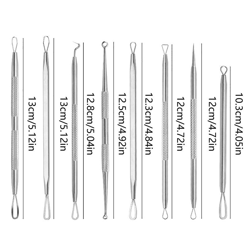Doppelköpfe Akne Nadel Mitesser Makel Squeeze Pickel Extraktor Entferner Spot Cleaner Beauty Hautpflege-Tool
