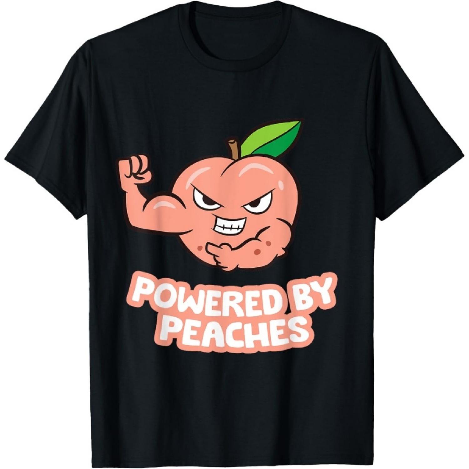 

Powered By Peaches Unisex-Adults, Unisex-Kids Short Sleeve Classic Fit T-Shirt Black S XXXXXL чёрный