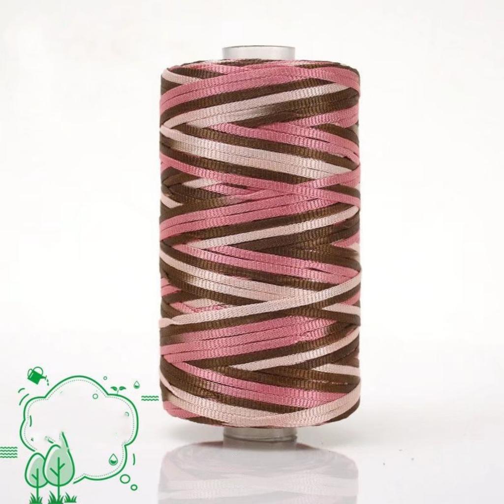 Flat Fancy Yarn Multi-color Yarn for Hand Crocheting Hat Bag Toy Shoes Diy Handknitting Yarn Spun Yarn for Blanket Knitting 100g