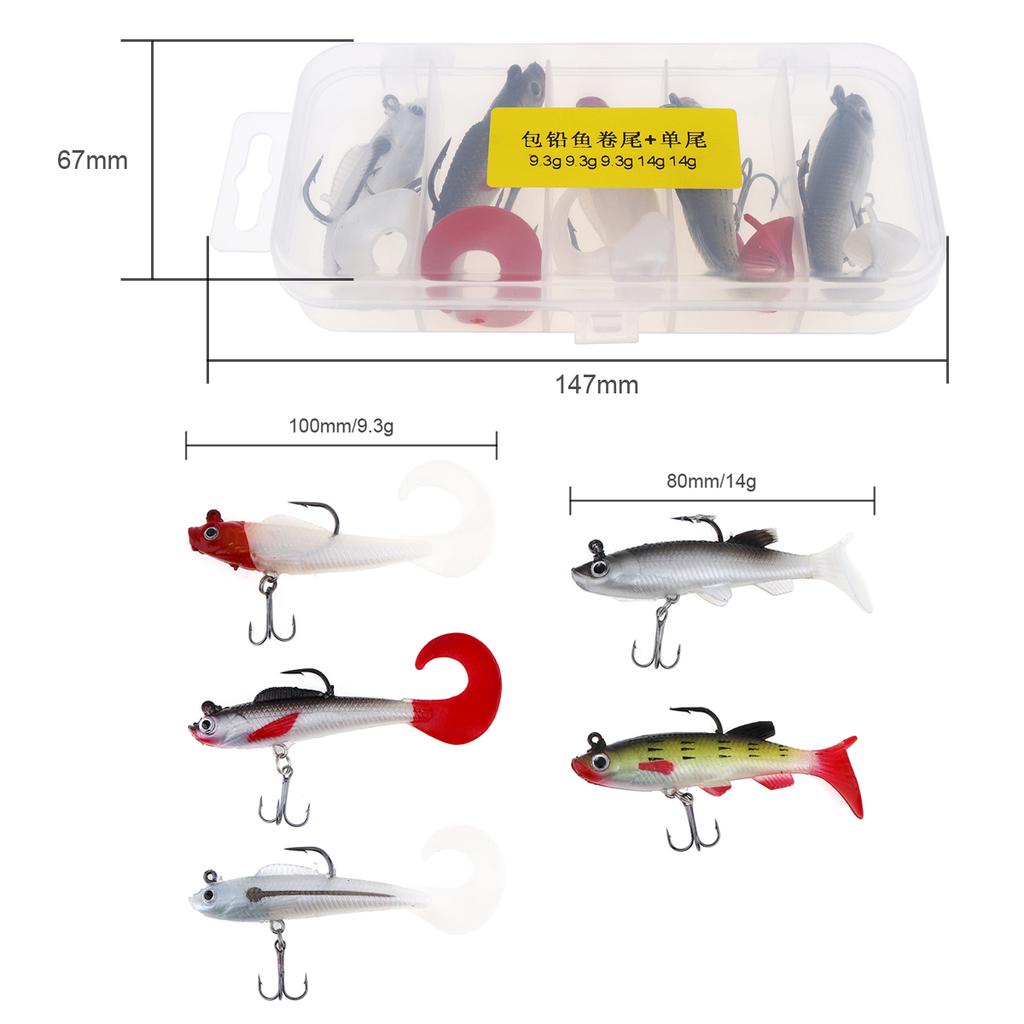 Iscas De Sapo Topwater 5 Unidades - Silicone Macio Para Pesca
