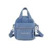 Borsa a tracolla in denim da donna a più strati per pendolari, borsa per cellulare