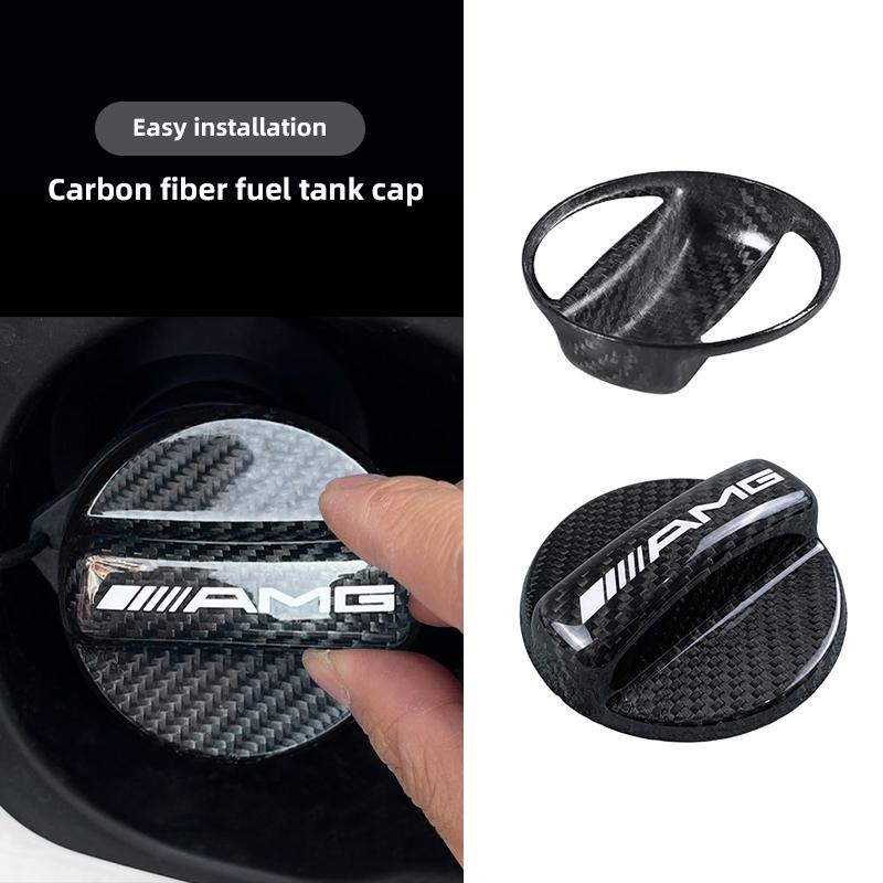 

Car Fuel Tank Cap Cover Frosted Aluminum Alloy Lid Auto Accessories For Mercedes Benz AMG A B C E G C260 E300L A200L GLC300 CLA