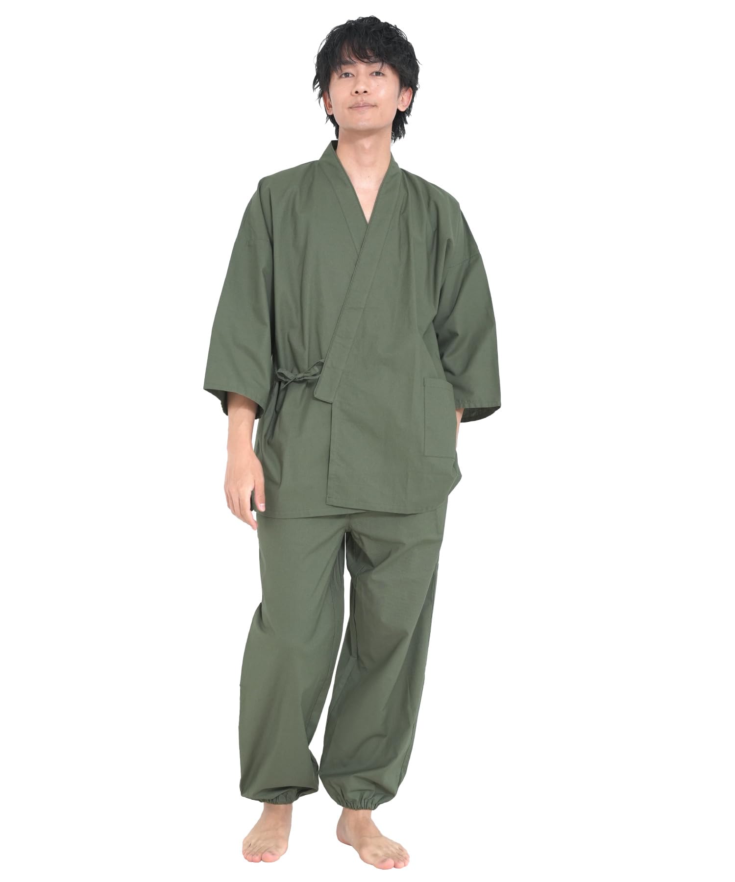 

ON NISHIKI Samue Top and Bottom Cotton and Relaxation Japanese Kimono Chitose Men s Year-Round Set, 100% Sheeting, Workwear, Loungewear, Wear, [8