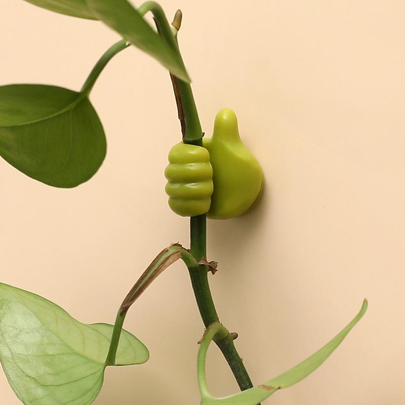 1PC Adhesive Storage Organizer Rack Sticky Hook Thumbs Up Shape Punch-Free Wall Hook Clip Holder