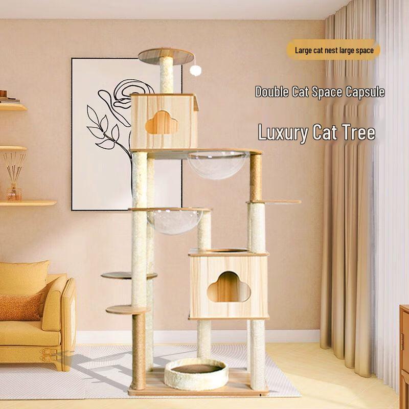 Multi-Level Cat Tree Condo with Scratching Posts