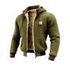 Men's European & American Velvet Thick Knit Hooded Jacket - Autumn & Winter