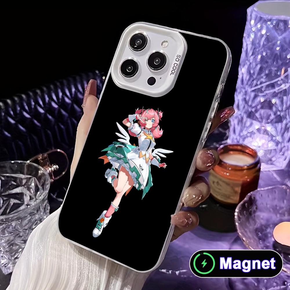 Zenless Zone Zero Aria White Translucent MagSafe Mobile Phone Case for iPhone 17 16 15 14 13 12 11 X XR XS Air Pro Max Plus