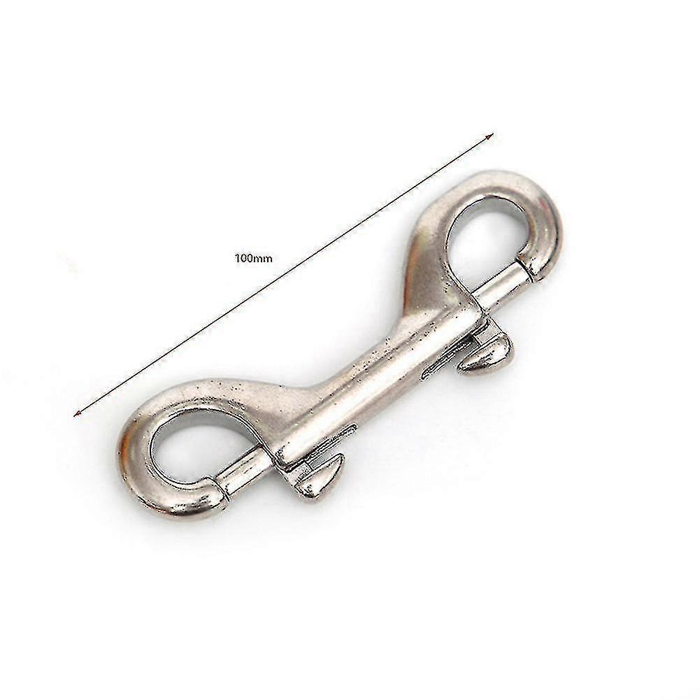 5pcs 316 Stainless Steel Sucha Diving Double End Bolt Snap Hook Clips 100mm Boat Hardware Double En