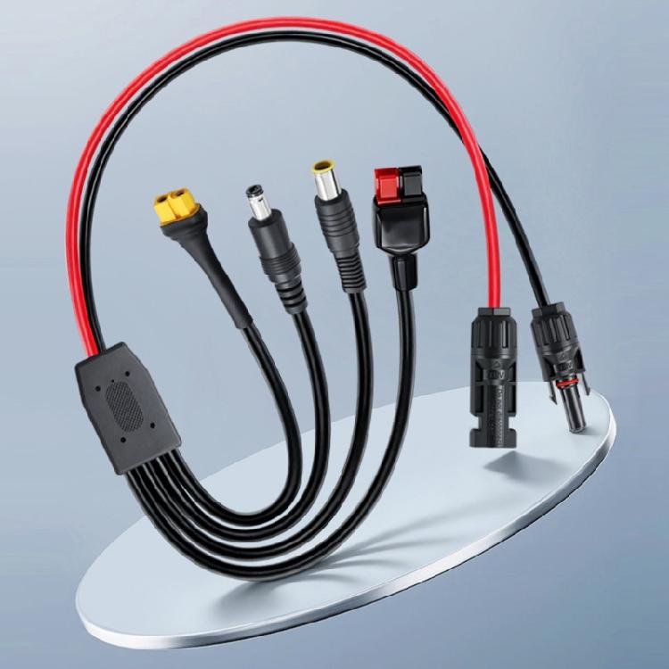High Current 13A Solar Panel Cable With DC7909 DC5521 XT60 Connectors Solar Charging Cord Wide Compatibility 39.37in