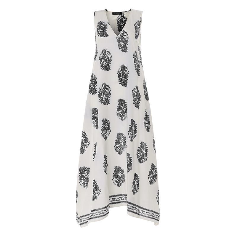 Böhmen Kleid Sexy Frauen ärmellose lange Maxi Kleider Sommer Strand Party V Hals Sonnenkleid ...