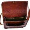 Handgefertigte Umhängetasche aus Vintage-Leder für Bürodokumente, verstellbar