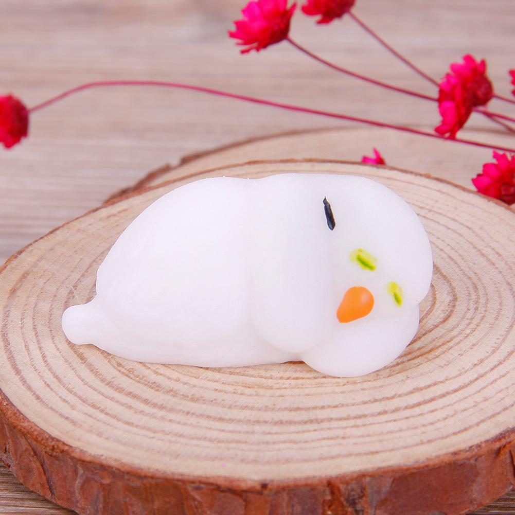 Yeni Hayvan Mochi Yumuşak Sıkılabilir Kedi Mühür Fidget Stres Giderici İyileştirici Oyuncak