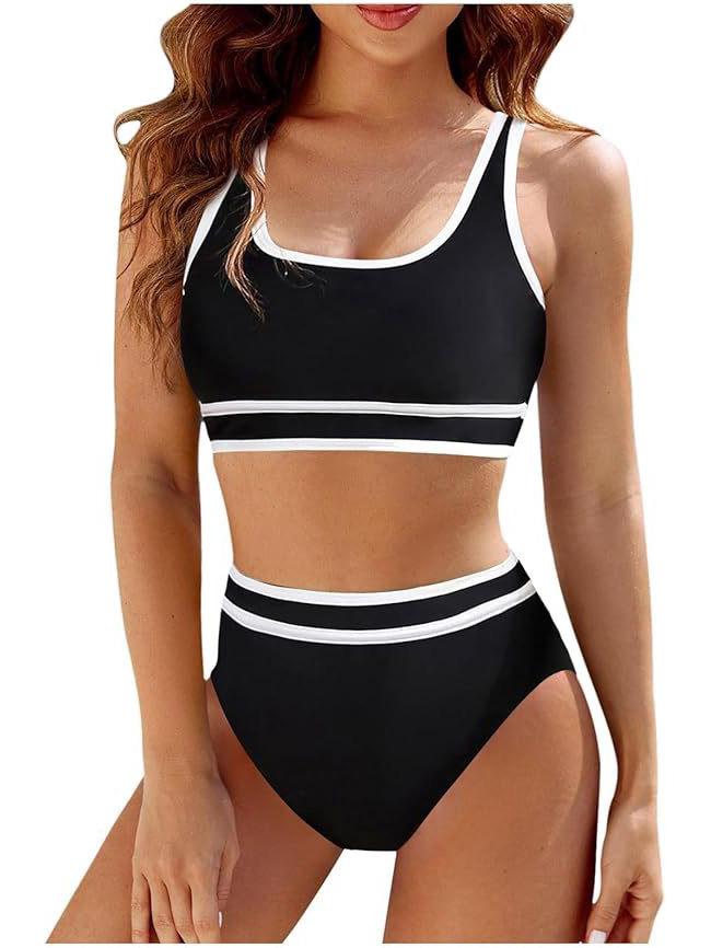 2025 Euro-American Chic Backless Solid Color Sexy Bikini