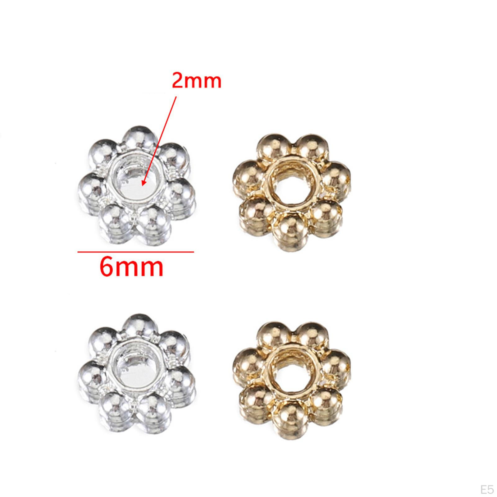 100 шт. 6 мм бусины-прокладки для ювелирных изделий — фото 7