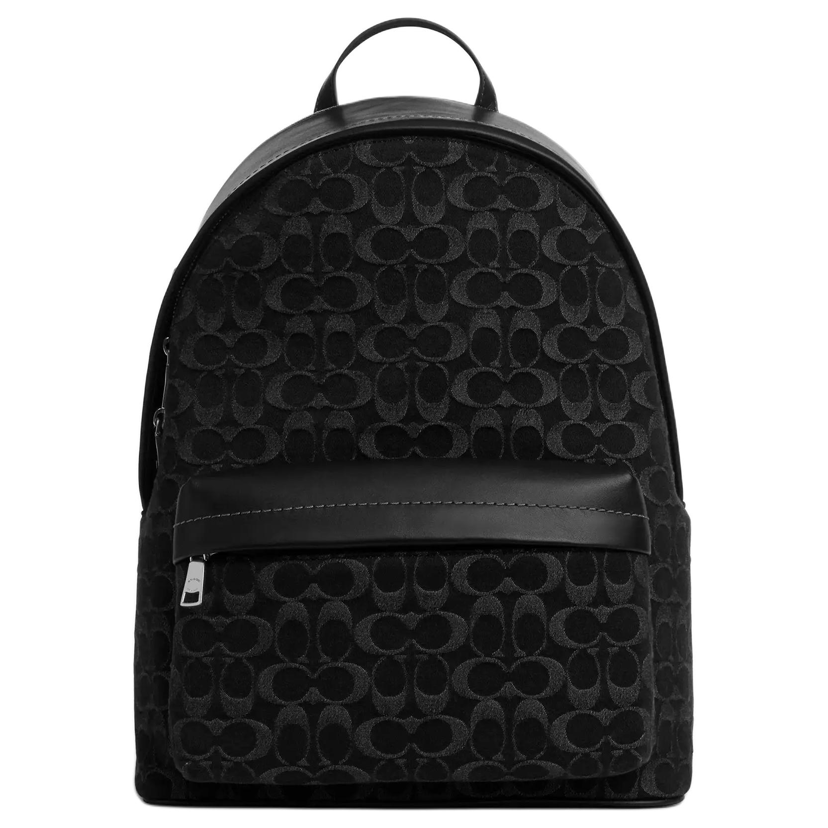 

Coach Taylor 29 Logo Print Calfskin Backpack Large Men backpack Black CDC49-SVBK Basic Set (Bag+Dust Bag)