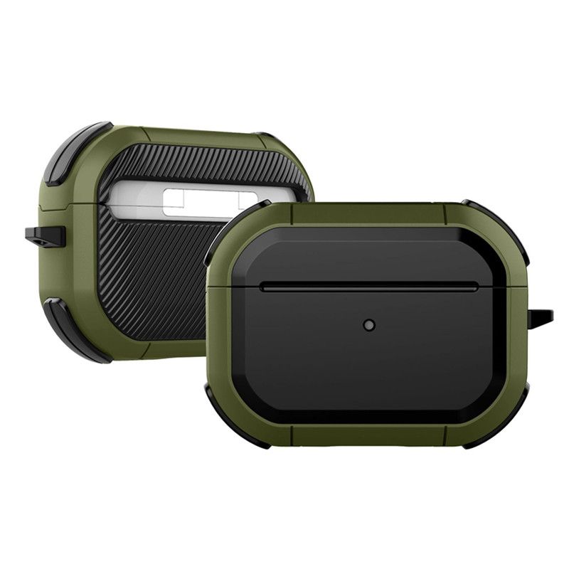 

Applicable to Apple Airpods3 1 2 Pro2 New Thunder Armor Wireless Bluetooth Earbuds Case Protective Case Apple AirPods Thunder Armor Headset-Army Green