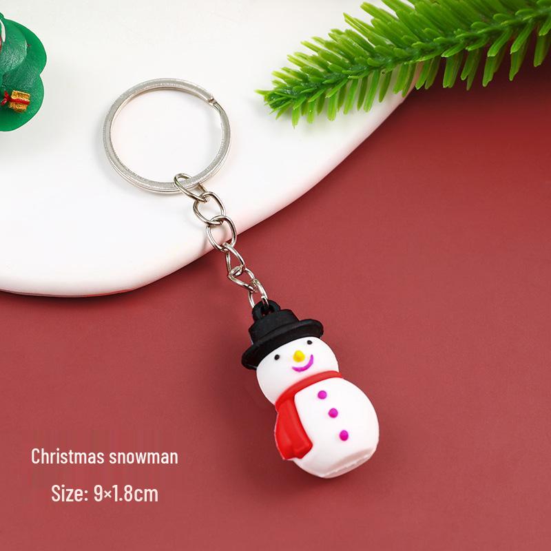 

Набор рождественских силиконовых брелоков «Санта-Клаус и друзья» — включает оленя, снеговика и милые фигурки-украшения