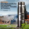 Isolierte Wasserflasche aus Edelstahl, große Kapazität, tragbare Thermoskanne, Haushalt