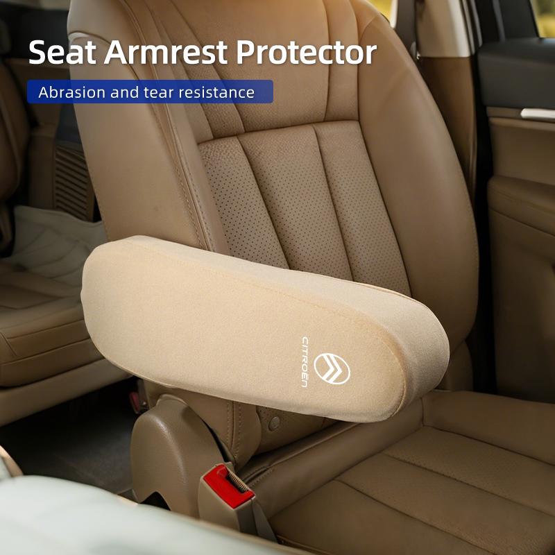 Car Seat Armrest Cover Soft Comfortable Elastic Cloth For Citroen C4 C3 C5 C1 C2 VTS Berlingo Celysee Xsara Picasso Aircross