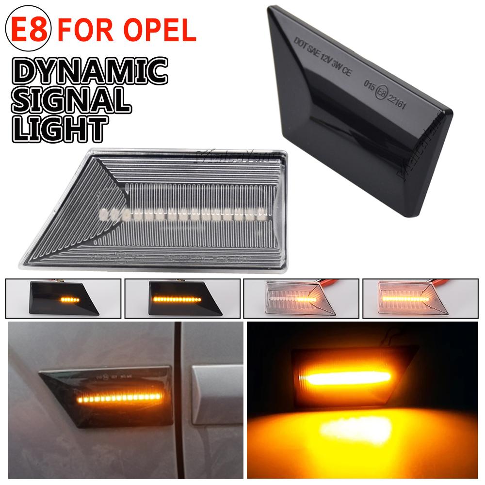 Car Led Dynamic Turn Signal Light For Opel Vectra C 2002-2008 Signum 2003-2008 Side Marker Fender Lights Blinker Indicator LampTurn Signal 2