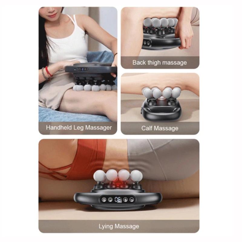 16-Head Fascia Massager For Powerful And Wide-Range Full-Body Massage Noise Reduction Deep Tissue Neck Massage-Gun Set