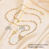 Xiaomi Vnox Fashion Jesus Cross Tail Y-shaped Necklace Metal Heart Round Accessories Women Religious Necklace Bracelet Set