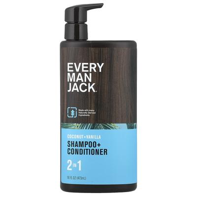 2-In-1 Shampoo + Conditioner, Coconut + Vanilla, 473ml (16 Fl Oz)
