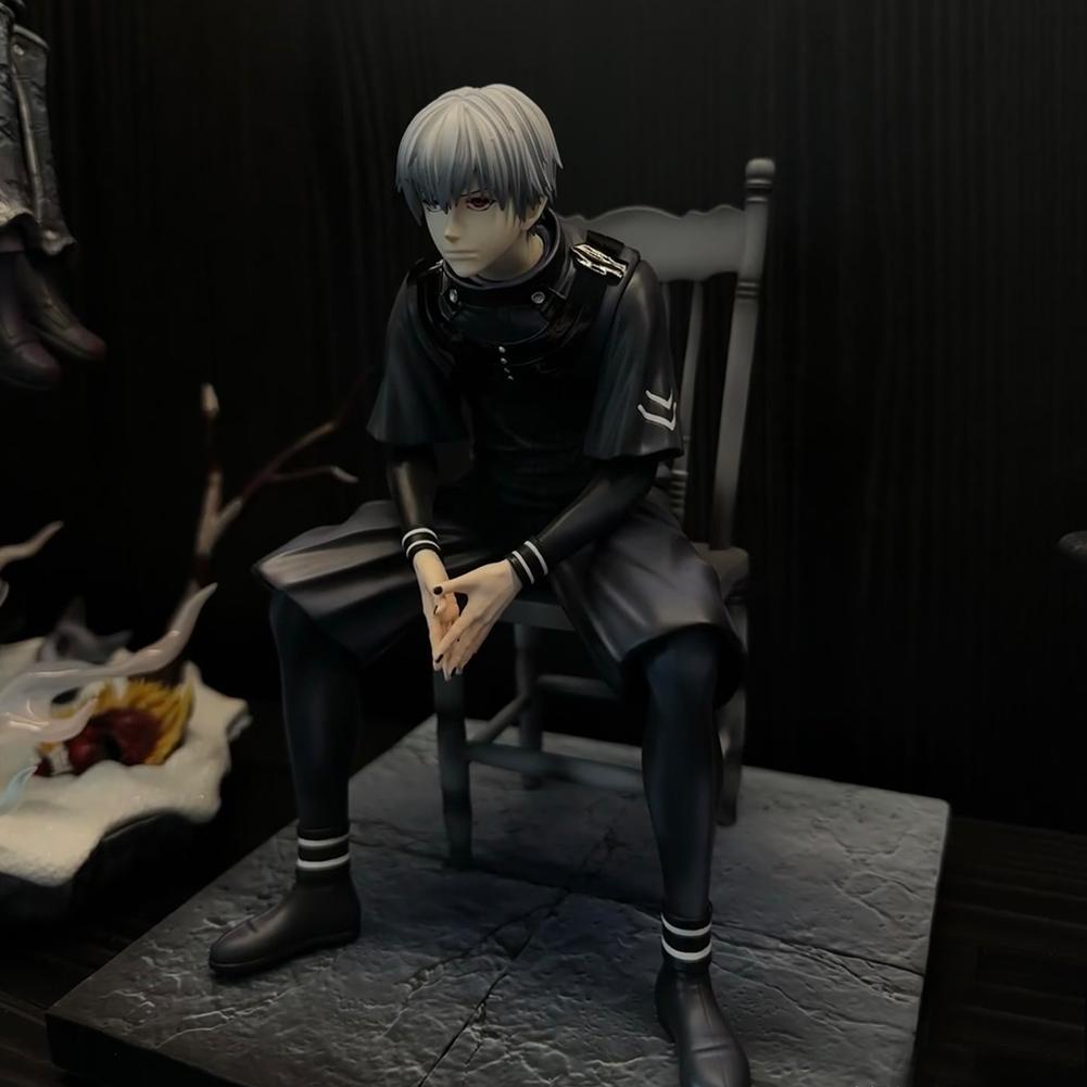 Tokyo Ghost Anime Figure Kaneki Ken Action Figure Mask men Double Head Statue Kaneki Ken Figure Removable pvc Model Ornament Toy