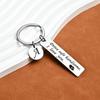 Roestvrij Stalen Drive Safe Sleutelhanger met Gegraveerde Letter Hanger