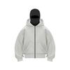 Design Primavera Outono Sudadera com Capuz e Zíper de Camada Dupla Jaqueta de Bolso Solta Estilo Rua Moda Masculina Casais