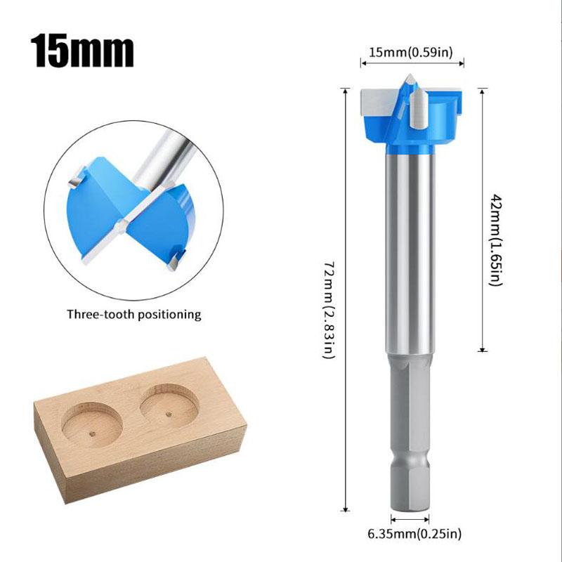 1/4inch Shank 15-35mm Carbide Hinge Boring Bit Woodworking Tools Desktop Hinge Door Lock Router Bit Hole Opener