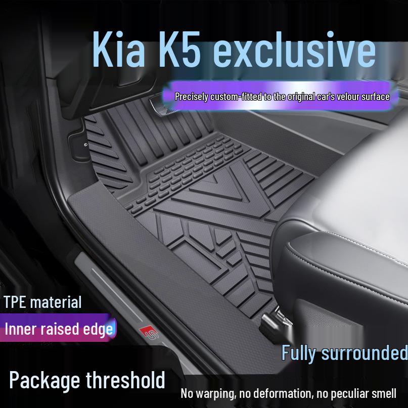 Kia K5 TPE Waterproof Floor Mats & Door Sill Covers - Anti-dirty, Full Surround Protection