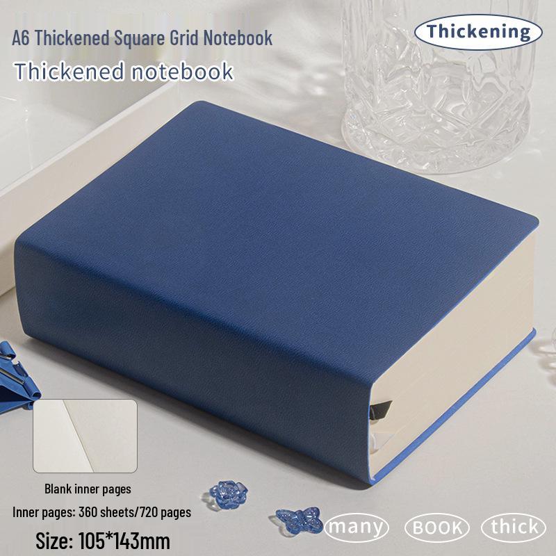 A6 Portable Thick Sketchbook with Blank White Pages