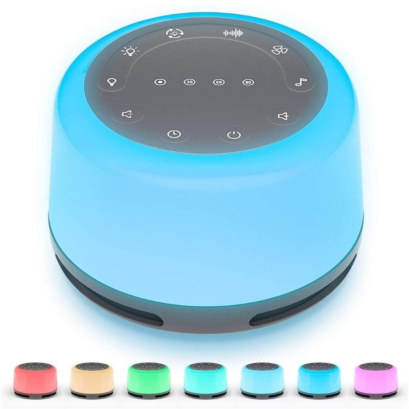 Baby Sleep Sound Machine Night Lamp with Calming Music and 3-Gear Timer Function for Easily Sleep in Bedroom Nursery