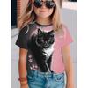 Kids T-shirt Fashionable and High Quality Love Owl Animal Pattern Children's Women's Short Sleeved T-shirts