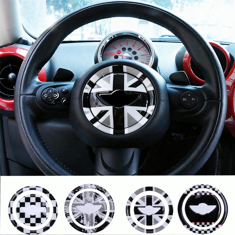 3D Dropper Adhesive Three-dimensional British Steering XBNVX6 Wheel Sticker For MINI Cooper R55 R56 R60 Interior Upgrade Accessories