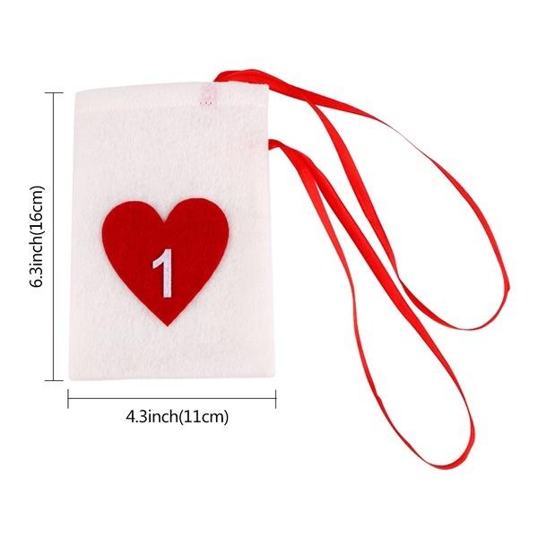 Christmas Decoration for Home Date 1-7 1-12 1-24 1-31 Fabric Christmas Advent Calendar Garland Wall LS