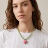 Clavicle Chain Beaded Pendant Choker Aesthetic Y2K Necklace Delicate Heart Necklace  Women Girls