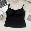  #fashion lace edge sling vest  new Korean version versatile slim and thin simple inner top