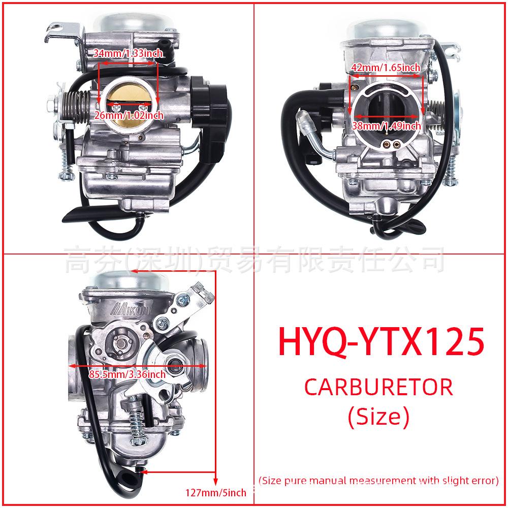 Yamaha YTX125/YBR125/SS125/TVS150/HLX150 Motorcycle Carburetor